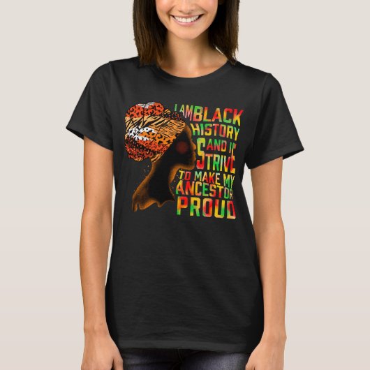 Black Girl Magic Melanin Shirt, ik ben zwarte gesc T-shirt (Voorkant)