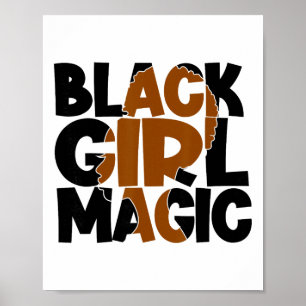 Black Girl Magic Melanine Vrouwen Kracht Zwarte Ge Poster