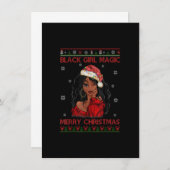 Black Girl Magic Merry, Afrikaans-Amerikaans Kaart (Voorkant / Achterkant)