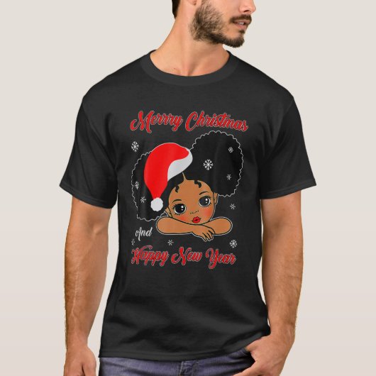 Black Girl Magic Merry, Afrikaans-Amerikaans T-shirt (Voorkant)