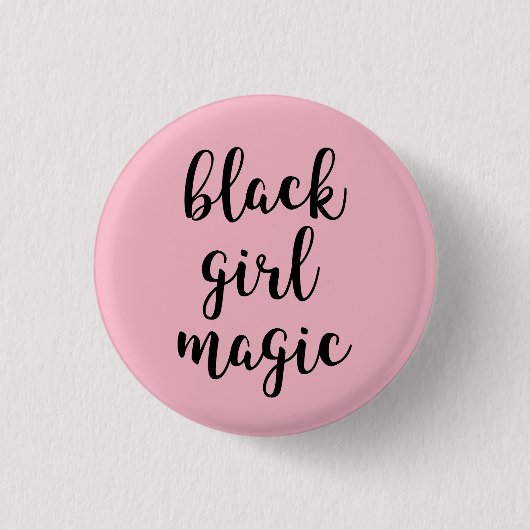 Black Girl Magic Pin Ronde Button 3,2 Cm (Voorkant)