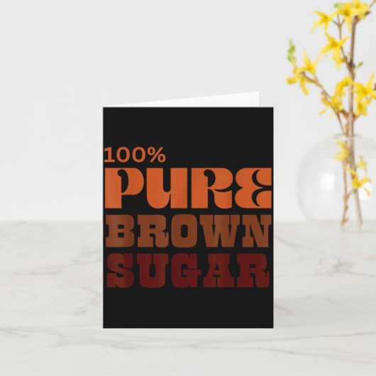 Black Girl Magic Queen Melanin History Juneteenth  Kaart (Gele Bloem)