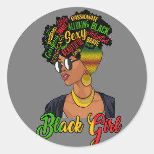 Black Girl Magic Ronde Sticker