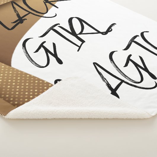 Black Girl Magic Sherpa Deken (3/4)