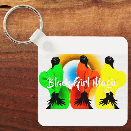 Black Girl Magic Sleutelhanger (Voorkant)