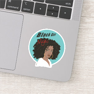 Black Girl Magic Sticker grote Afro-mooie vrouw