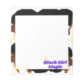Black Girl Magic Sticky Notes Notitieblok (Voorkant)