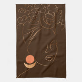 Black Girl Magic Theedoek (Verticaal)