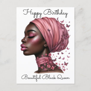 Black Girl Magic Verjaardag Zuster Melanine Vrouw Briefkaart