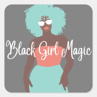 Black Girl Magic Vierkante Sticker