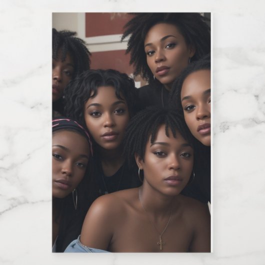 Black Girl Magic Wijn Etiket (Enkel label)