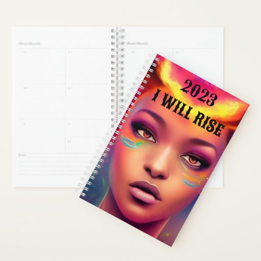 Black girl phoenix planner (Display)