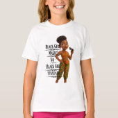 Black Girl Standard,Afro Modern,Pixarstyle 3d T-shirt (Voorkant)