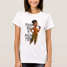 Black Girl Standard,Afro Modern,Pixarstyle 3d T-shirt