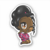 Black Girl Sticker (Voorkant)