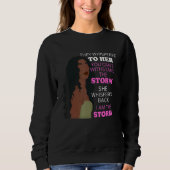 Black Girl Storm Melanin Women Girls Afro American Trui (Voorkant)