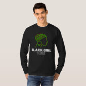 Black Girl Vibe Magic Melanin Queen African Ameri T-shirt (Voorkant volledig)