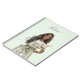 Black Girl with Brown Lamb Notitieboek (Linkerzijde)
