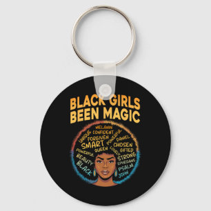 Black Girls Been Magic Black History Melanin Afric Sleutelhanger