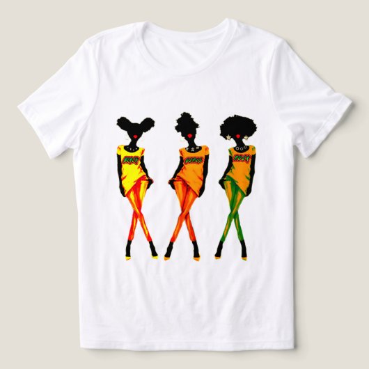 Black Girls Magic Tri-Blend Shirt (Design voorkant)