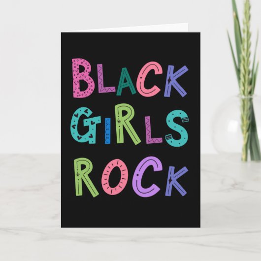 Black Girls Rock Black Queens Kinderen Girls Kaart (Voorkant)