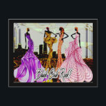 Black Girls Rock! Briefkaart<br><div class="desc">Stuur een bericht dat boekdelen spreekt met het "Black Girls Rock!" briefkaart. Met opvallende hedendaagse Afrocentrische mode kunst, viert dit ontwerp de kracht, schoonheid en culturele trots van zwarte vrouwen. Of je nu liefde naar een vriend stuurt, je ruimte inricht of stoutmoedige briefpapier verzamelt, dit briefkaart is een levendig eerbetoon...</div>