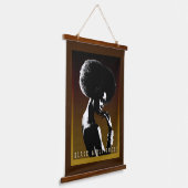 Black Girls Rock — Empowerment  Hangend Wandkleed (Gebogen)