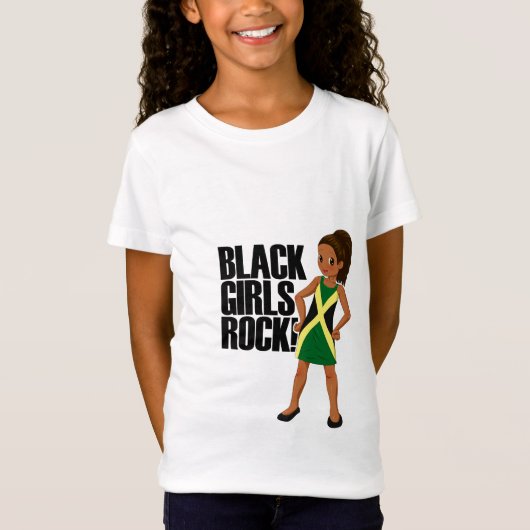 Black Girls Rock Jamaican Junior T-shirt (Voorkant)