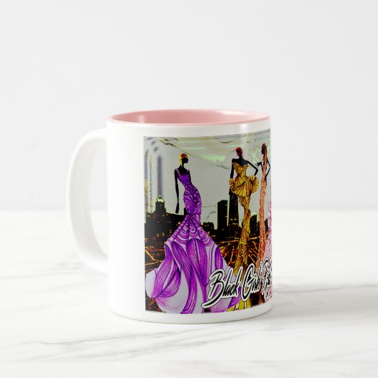 Black Girls Rock! Tweekleurige Koffiemok (Voorkant links)