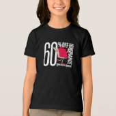 Black Girl's T-Shirt Future Thinker: 60% OFF IGNOR (Voorkant)