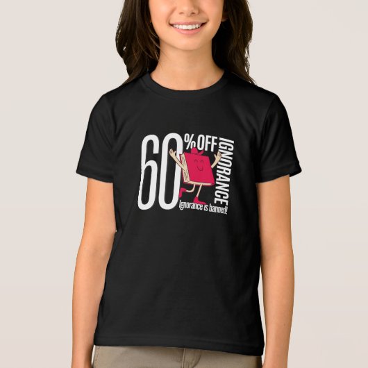 Black Girl's T-Shirt Future Thinker: 60% OFF IGNOR (Voorkant)