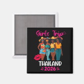 Black Girls Trip Thailand 2026 Vacation Matching  Magneet (Voorkant / Achterkant)