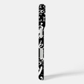 Black Girly Kalligrafie Typografie Naam Patroon Case-Mate iPhone Case (Achterkant / Rechts)