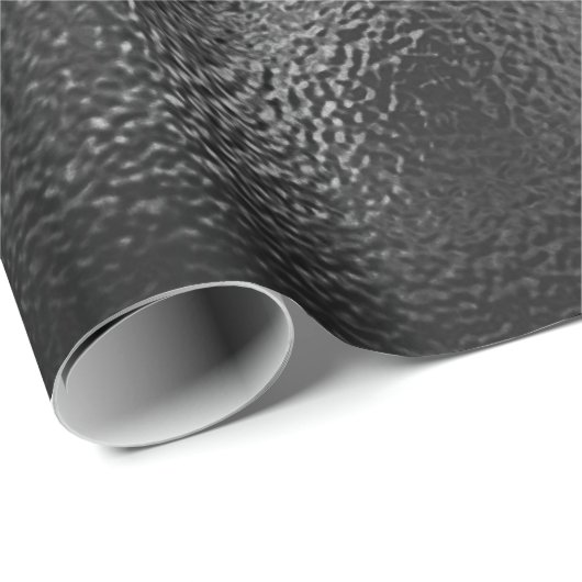 Black Glam Glass Metallic Corporate Industrial VIP Cadeaupapier (Rol Hoek)