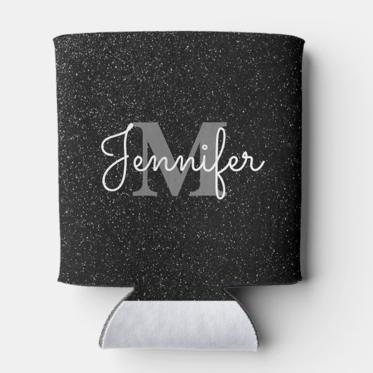 Black Glitter Blikjeskoeler (Achterkant)