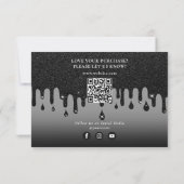 Black Glitter Business Bedankt Logo Social Media (Achterkant)
