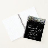 Black Glitter dacht dat ze Afstuderen kon maken Notitieboek (Binnen)