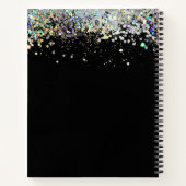 Black Glitter dacht dat ze Afstuderen kon maken Notitieboek (Achterkant)