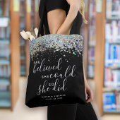 Black Glitter dacht dat ze Afstuderen kon maken Tote Bag
