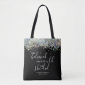 Black Glitter dacht dat ze Afstuderen kon maken Tote Bag (Voorkant)