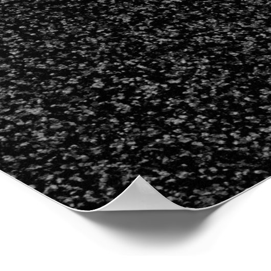 Black Glitter Gift Wrap Poster (Hoek)