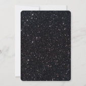 Black Glitter Gold Infinity Bachelorette Party Kaart (Achterkant)