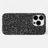 Black Glitter look Case-Mate iPhone Case (Achterkant (horizontaal))