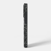 Black Glitter look iPhone Hoesje (Linkerkant)