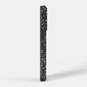 Black Glitter look iPhone Hoesje (Rechterkant)