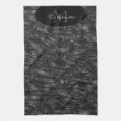 Black Glitter Spa Sophisticate Theedoek (Verticaal)