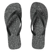 Black Glitter Sparkle Glam Teenslippers (Voetbed)
