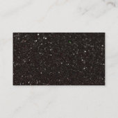 Black Glitter Trendy Discount Holo Drip Bedankt Visitekaartje (Achterkant)