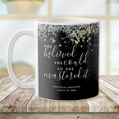 Black Glitter ze dacht dat ze de meesters kon make Koffiemok