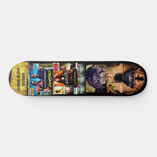 BLACK GLOBAL HISTORY-Skateboard Persoonlijk Skateboard (Horizontaal)